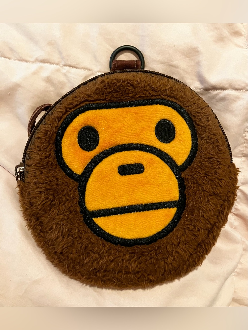 Authentic BAPE KIDS Baby Milo Plush Face Pouch
